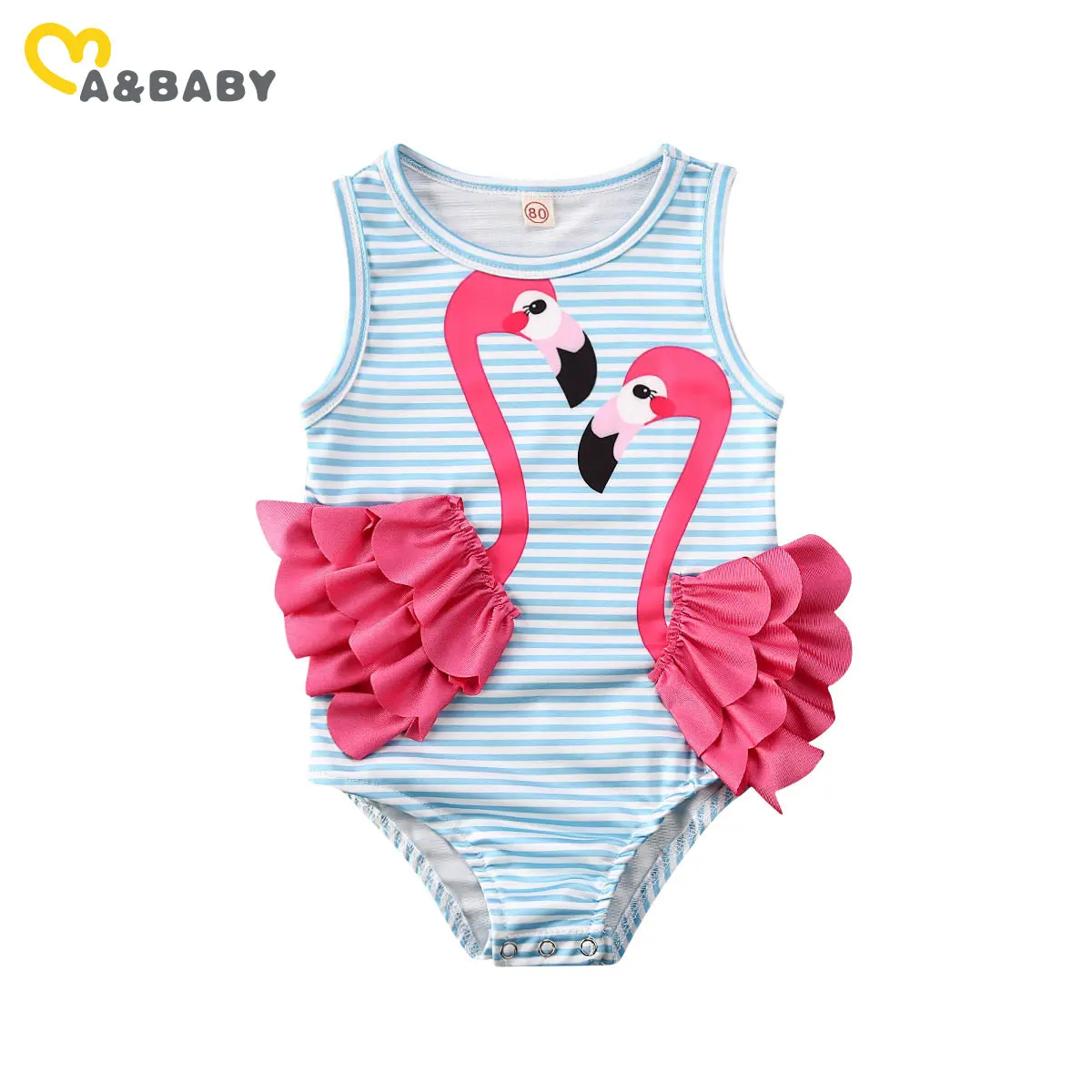 Ma &amp Baby/От 6 месяцев до 4 лет летний купальник для маленьких девочек розовый с