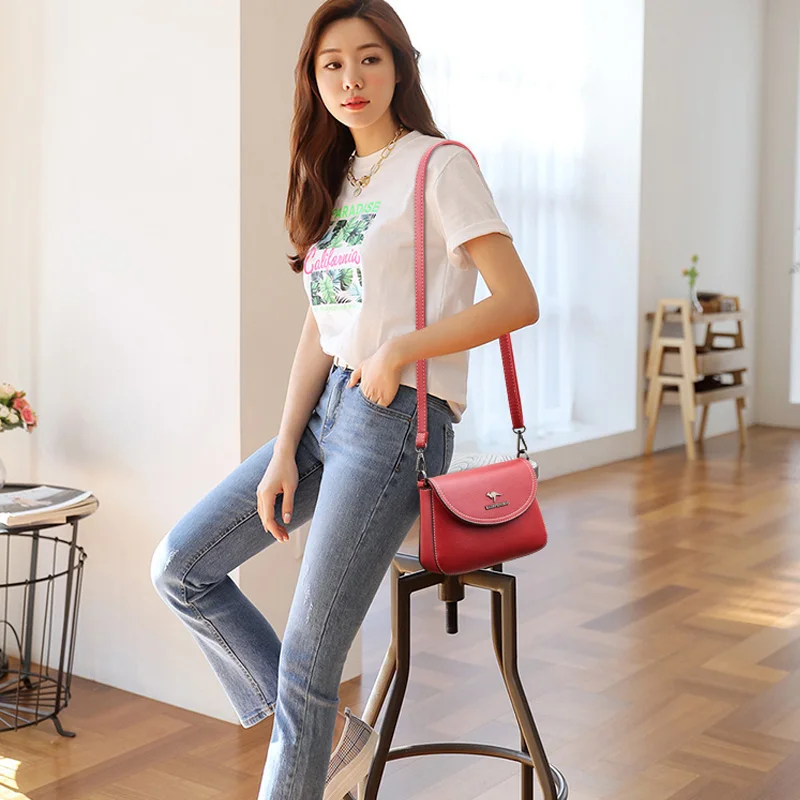 

Brand Casual Large Capacity Leather Shoulder Bags for Women 2021 Small Luxury Handbags Women Bags Designer Simple Crossbody Bag