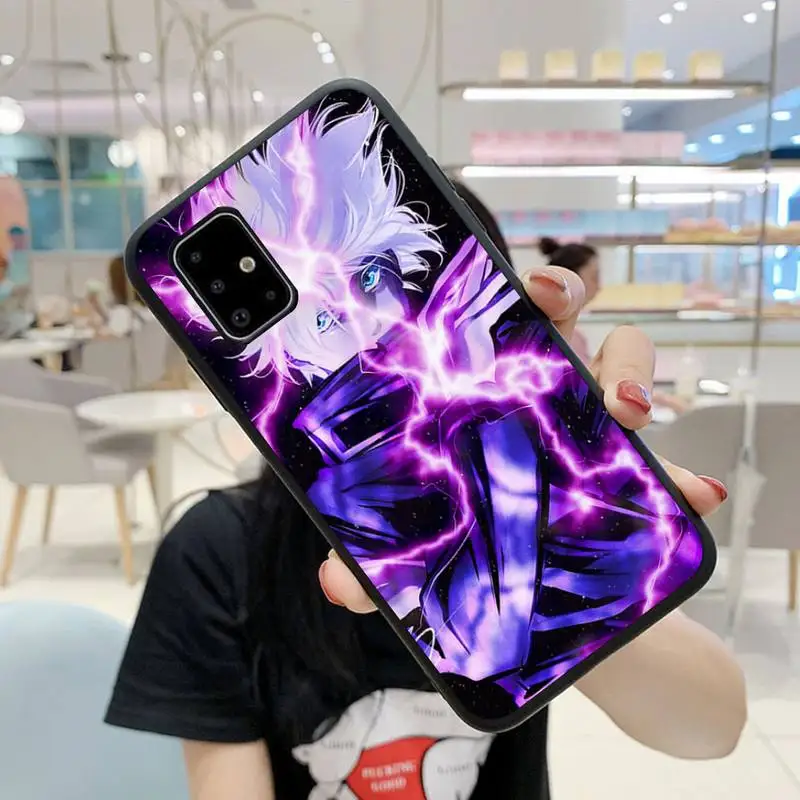 

Jujutsu Kaisen Satoru Gojo anime Phone Case For Samsung S5 S6 S7 S8 S9 S10 S20 S21 Edge Plus E Fe Lite Fundas Cover