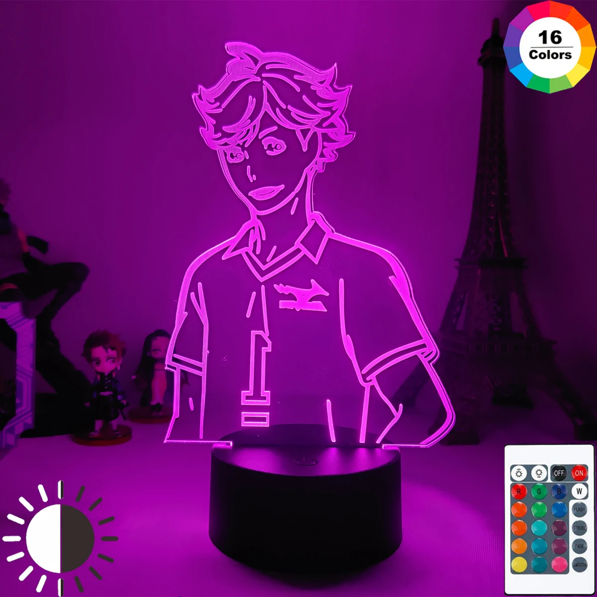 

Лавовая Лампа RGB Аниме Фигурка Haikyuu Toru Oikawa 3D светодиодный ные ночники подарки для друзей Otaku спальня стол домашнее украшение манга