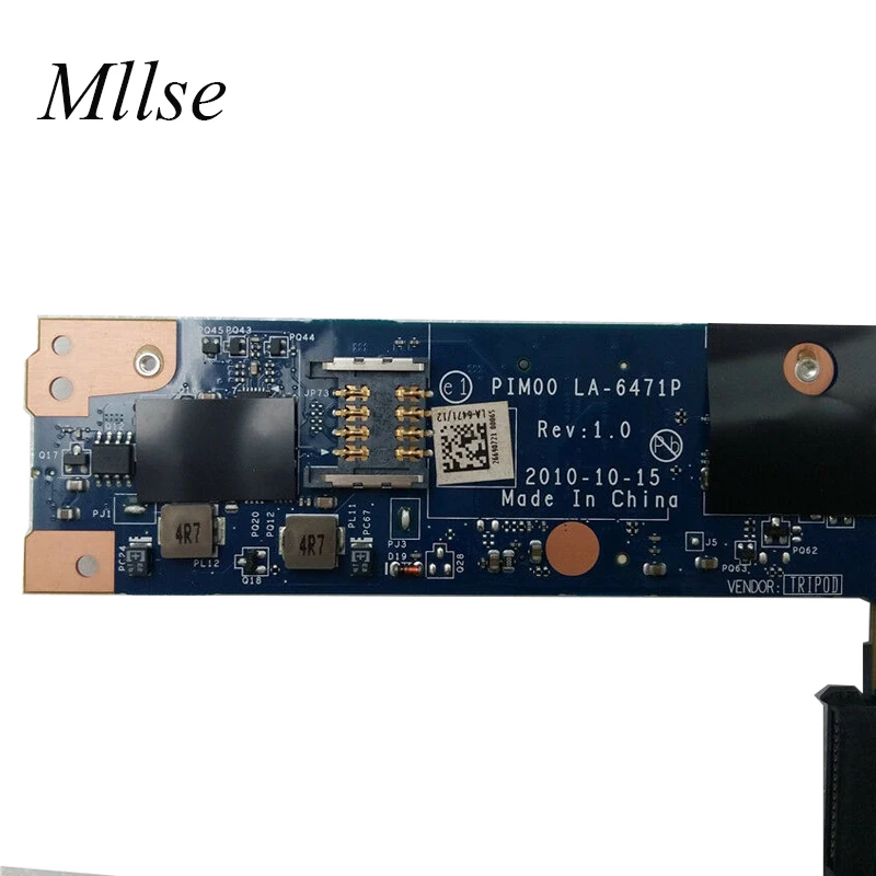 Бесплатная доставка Материнская плата 566G7 0566G7 PIM00 LA-6471P для Dell Mini Duo 1090 N570