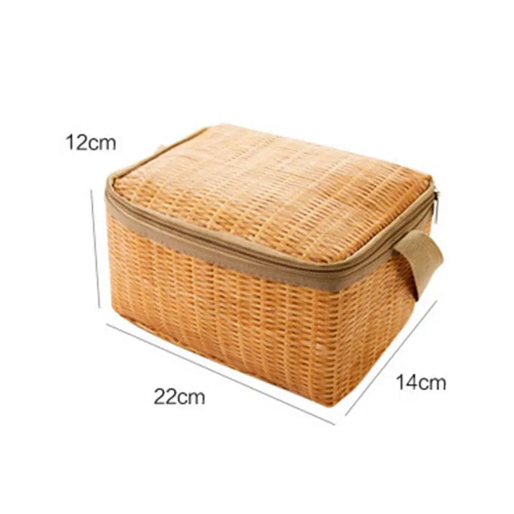 

Portable Insulated Thermal Cooler Lunch Box Tote Storage Tin Bags Camping Kids Container Men Foil Bag Picnic For Women O3H8