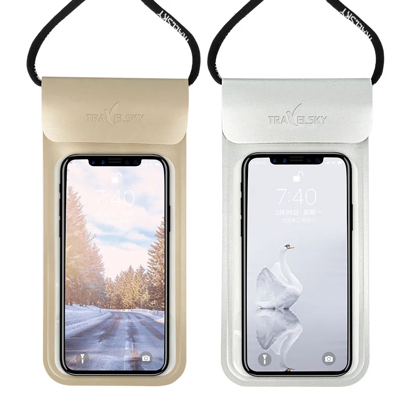 Водонепроницаемый чехол для телефона сотового с сенсорным экраном сухая сумка