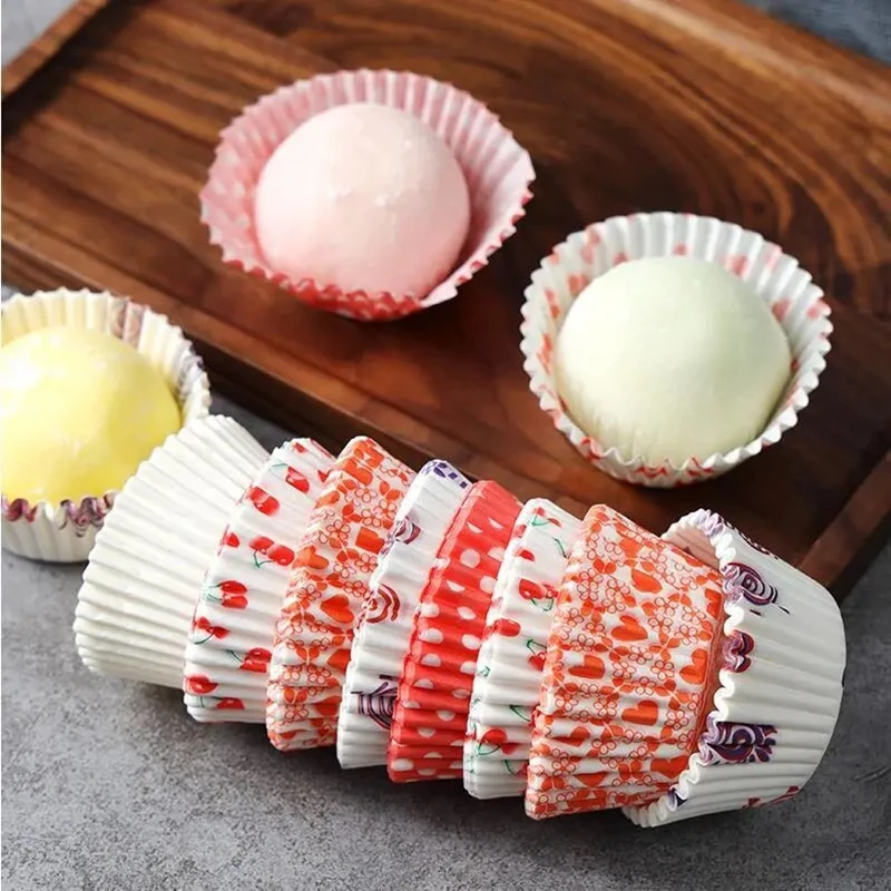 

200pcs Printed Cupcake Paper Cup Cupcake Liner Baking Muffin Cup Case Home Kitchen Cooking Supplies Cake Decorating Party Tools