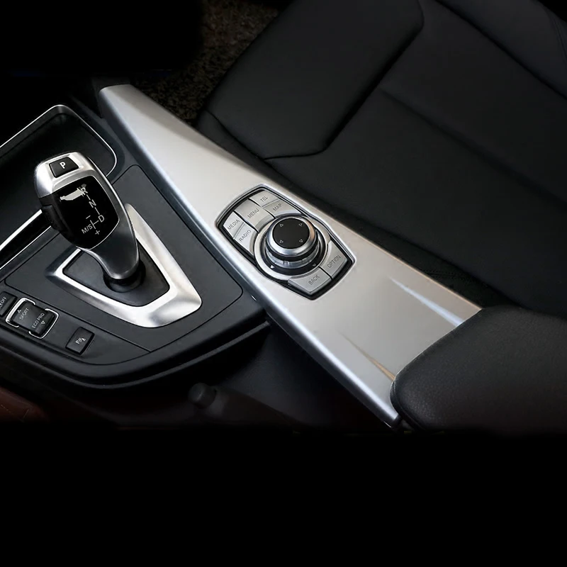 

Car Inner Center Console Multimedia adjustment panel Sequins Cover Trim strip sticker for BMW 3 4 Series 3GT F30 F31 F32 F34 F36