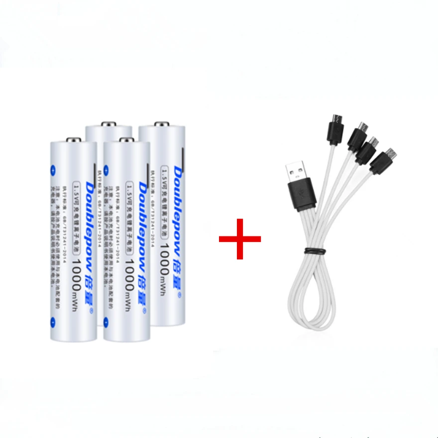 Перезаряжаемая батарея 1 5 в AAA оригинальная перезаряжаемая литиевая USB МВтч