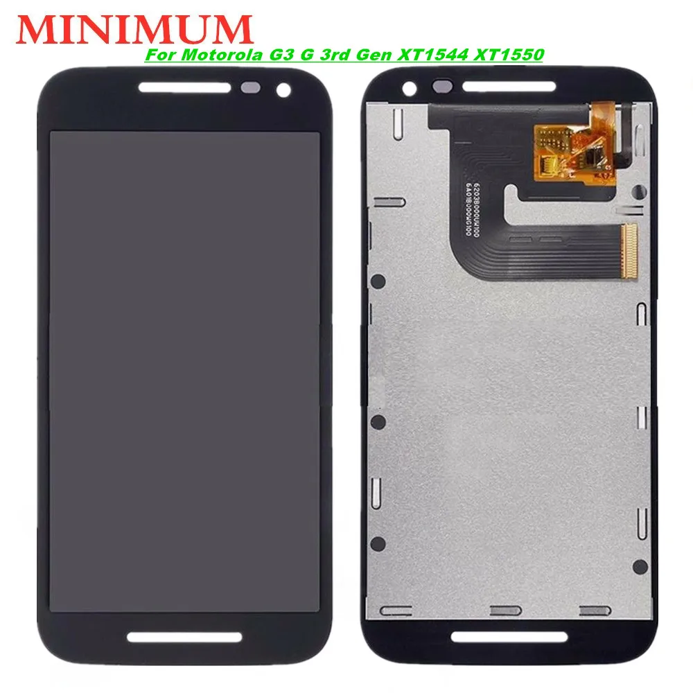 Для Motorola Moto G3 G 3rd Gen XT1544 XT1550 XT1540 XT1541 5 0 &quotЖК-дисплей с сенсорным экраном и