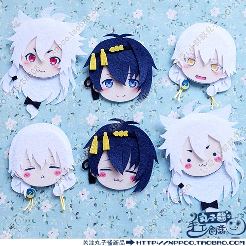 В виде милого героя аниме Touken Ranbu Online Микадзуки мунечика kogitsunemaru значок косплея