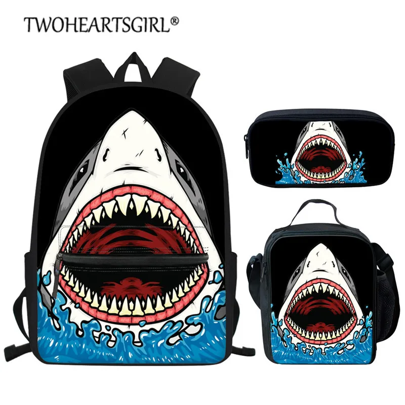 Школьный рюкзак Megalodon Shark, 3 шт./компл.