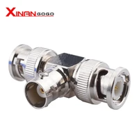 xinangogo 1 pcs rf adapter bnc male to female t type connector adapter for video surveillance system cctv camera