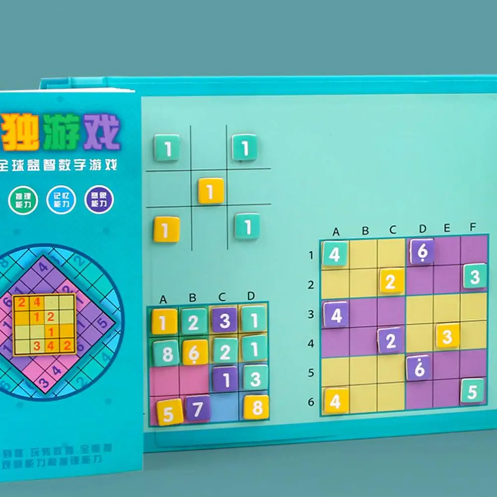 Доска судоку развитие логического мышления портативная деревянная настольная