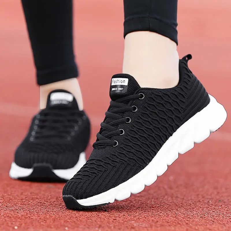 

Running Shoes Ladies Quilted White Sports Joggers Women's Comfortable Sneakers Hardloop Basket Sport Tennis
