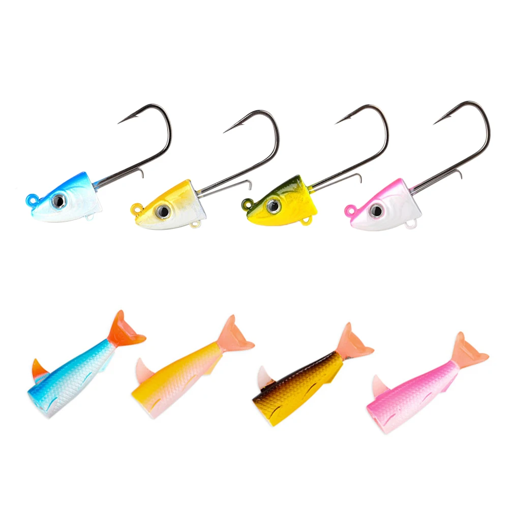 

Soft Fishing Lures Fishing Swimbaits Artificial Bait with 3D Eye Fishing Tackle Lure Kit Accessories