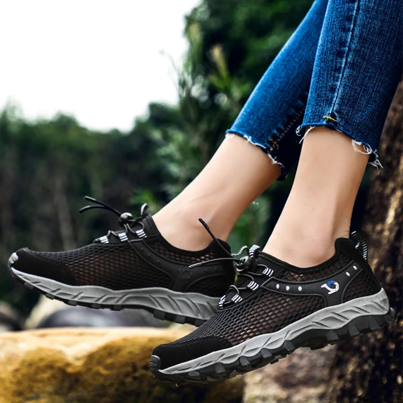 Summer Breathable Men's Mesh Shoes Couple Casual Men Sneakers Fashion Comfortable Lightweight Walking Footwear Big Size |