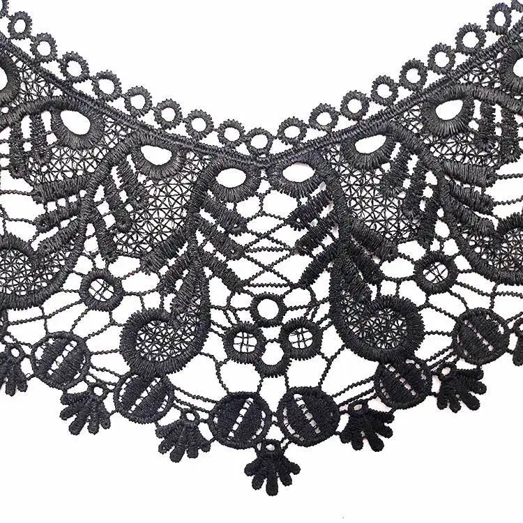 Вышивка с круглой горловиной для творчества искусственные Съемная воротники