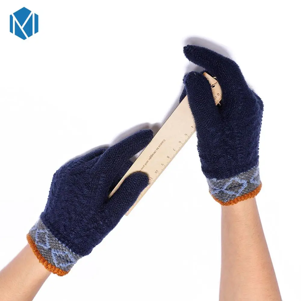 2020 New 1 Pair High Quality Solid Unisex Knitted Gloves Children Winter Warm Soft Screen sense Wrist Full Finger Mittens | Детская