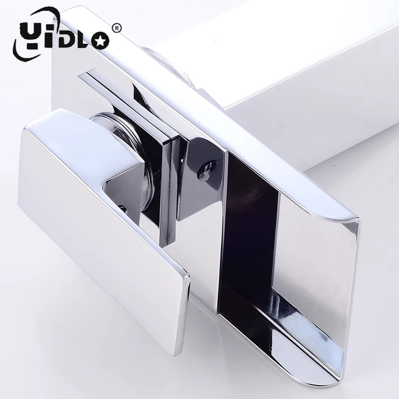 Модный светодиодный кран для раковины Watefall краны цвета меняющиеся с