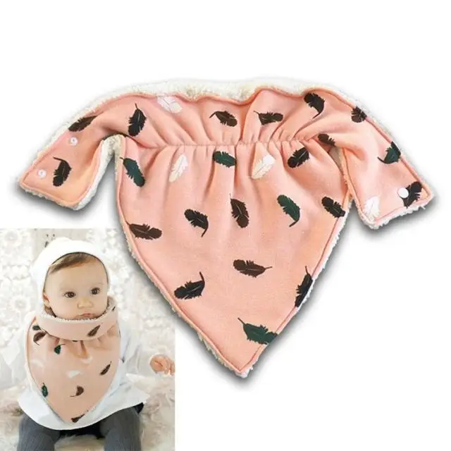 Детские нагрудники уплотненный зимний хлопчатобумажный шарф для новорожденных