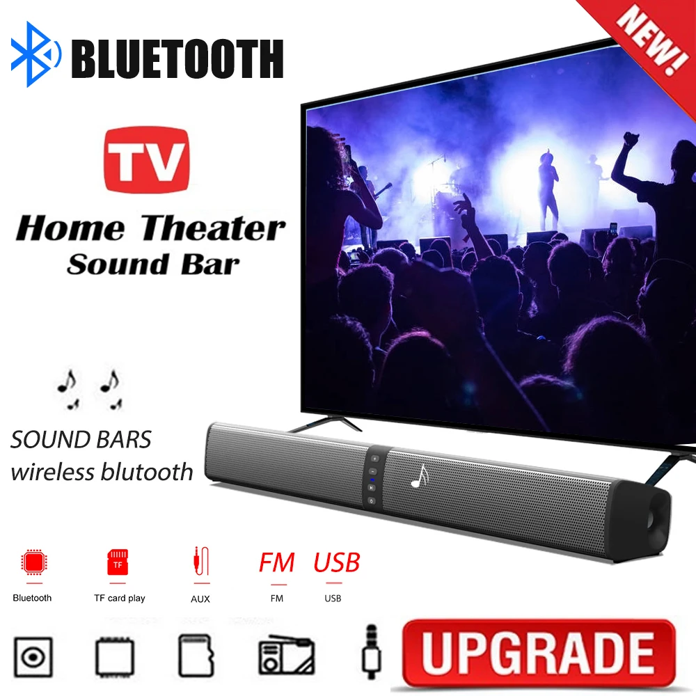 

BS-36 Home Theater Soundbar Wireless Bluetooth 3D Stereo Surround Speaker Foldable Subwoofer Soundbar for U Disk/TV/PC