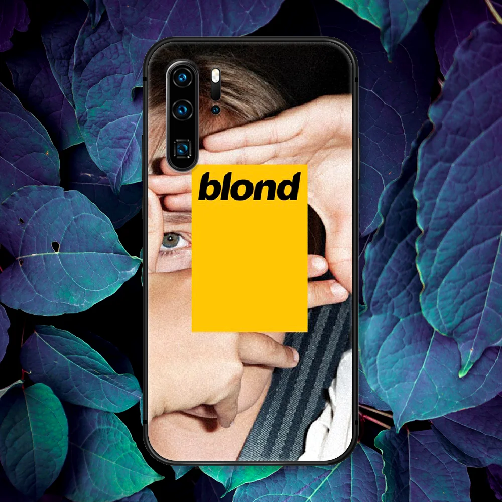 

Frank Blond Ocean Singer Phone Case For Huawei P Mate Smart 10 20 30 40 Lite Z 2019 Pro black Waterproof 3D Back Silicone Shell
