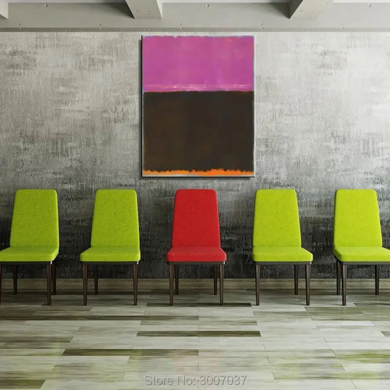 Mark Rothko абстрактная живопись маслом на холсте Безрамная голограмма гостиная