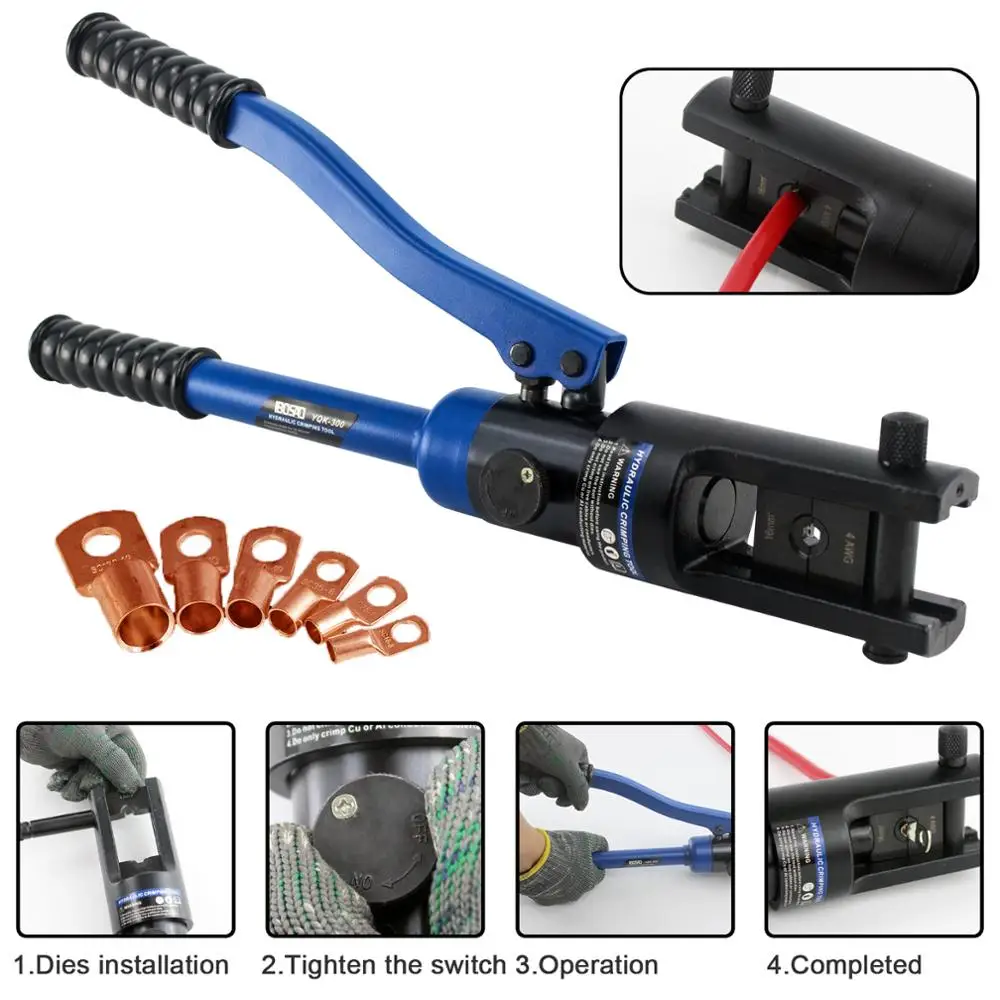 Гидравлический обжимной инструмент для кабельный 10-300 мм2 | Инструменты