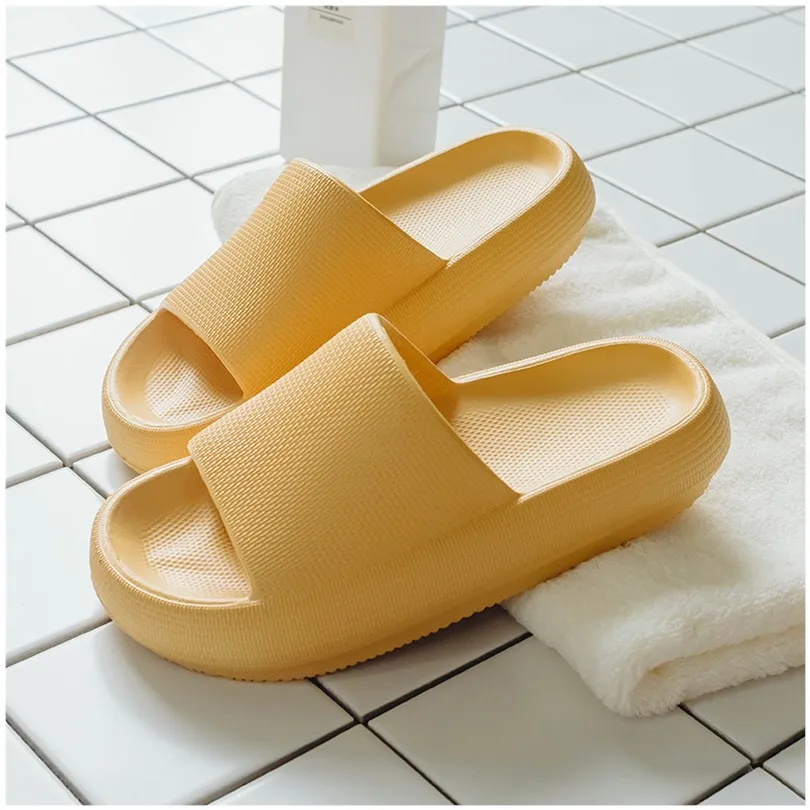 

New Home Couple Slippers Comfortable Non-Slip Thick-Soled Eva Integrated Shoes Fashionable Sandals Woman Indoor Soft Slippers