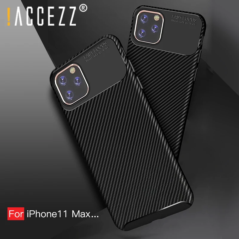 ! ACCEZZ Мягкий ТПУ мобильный чехол для телефона Apple iPhone 11 Pro Max защита от падения
