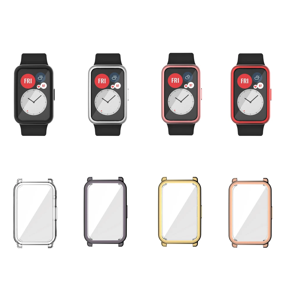 Мягкий защитный чехол из ТПУ для экрана рамка Huawei Watch Fit/Honor ES ремешок бампер