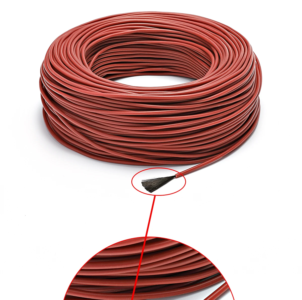 Лучшая цена 10 м 15 Minco Heat 12k 33 Ом нагревательный кабель из фторпластика и