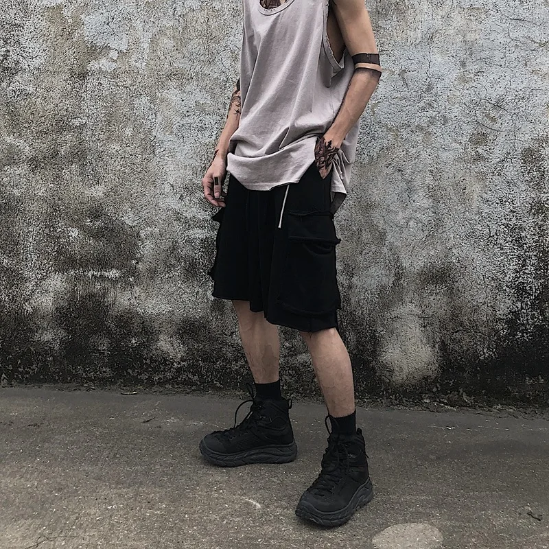 

Summer Men Cargo Shorts Casual Pocket trousers Harajuku Shorts Half Joggers Sweatshorts Sweat trousers Streetwear