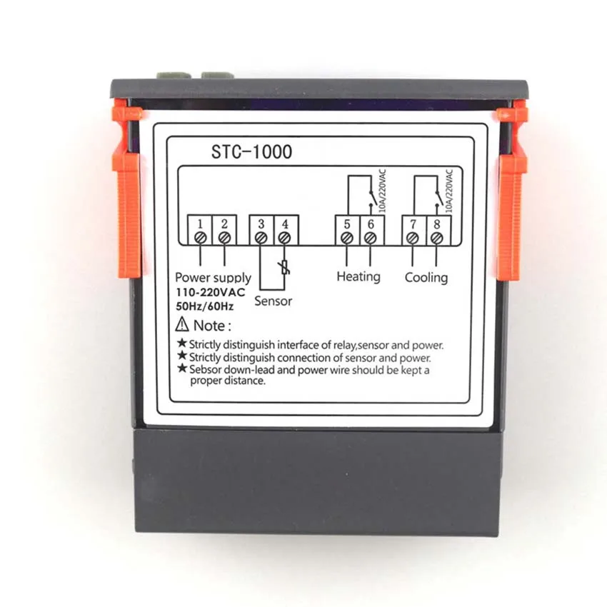 Цифровой Температура контроллер 12V 24V 220V Прохладный & Цельсия термостат с Сенсор