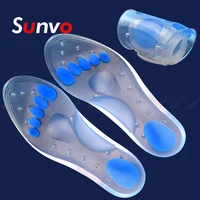 premium silicone orthopedic insoles for mens womens shoes sweat inserts plantar fasciitis flat feet arch support gel insoles