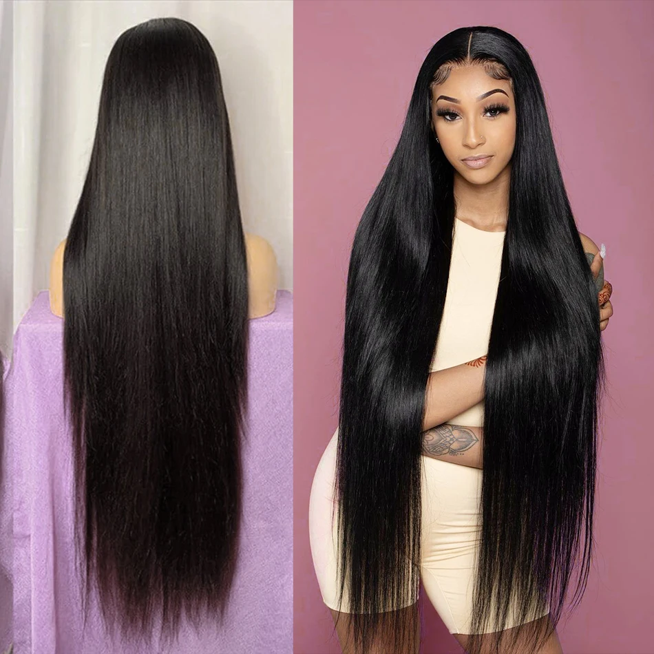 Парик Wigirl 180 250 плотность 30 40 дюймов прямые 13x 4 на сетке спереди человеческие