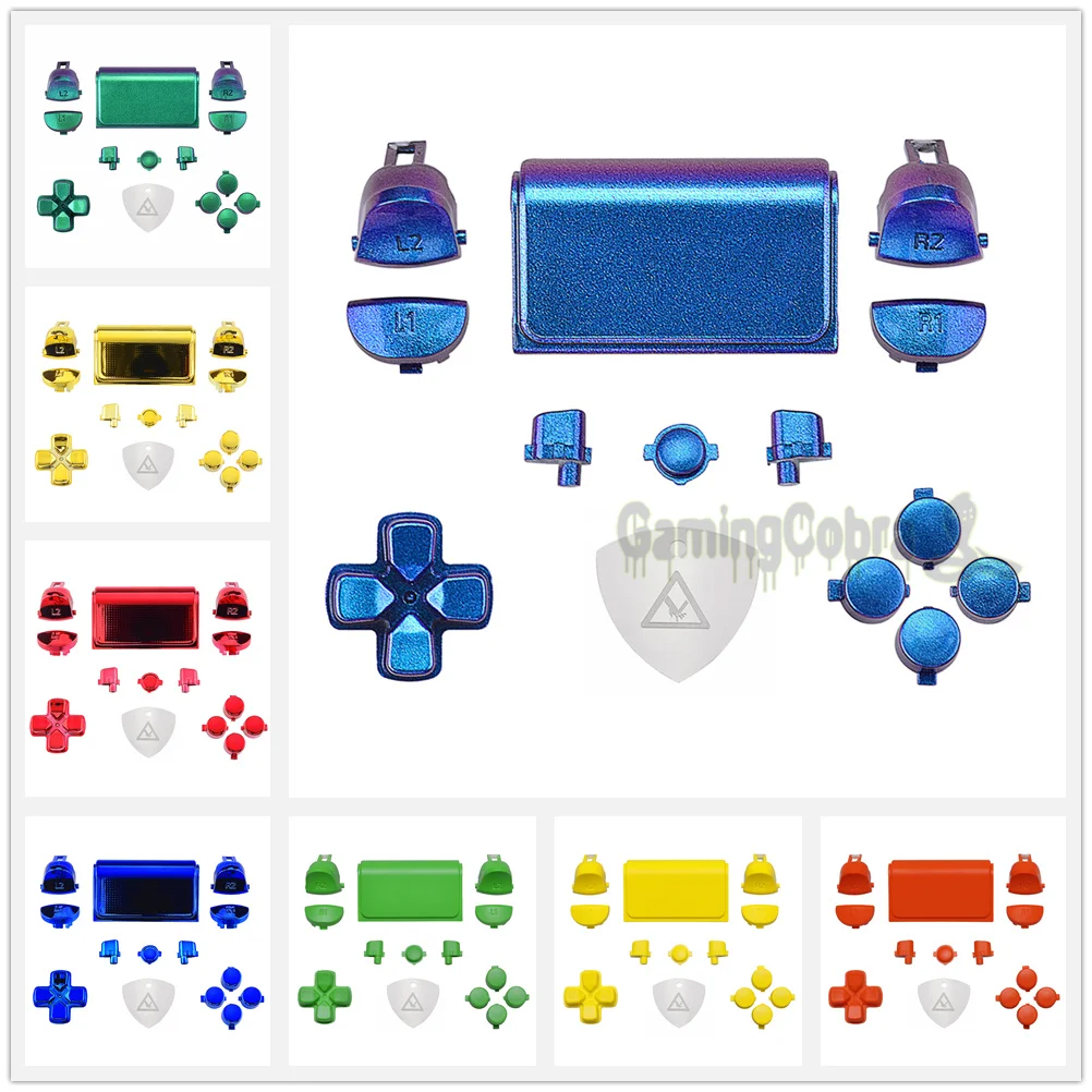 eXtremeRate Customized Full Set Buttons L1R1 L2R2 Dpad Home Share Options w/ Tools for PS4 Slim Pro Controller CUH-ZCT2