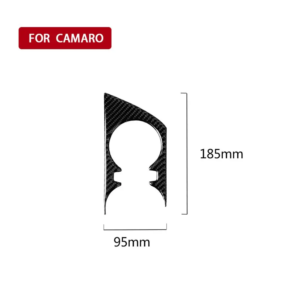 

For Chevrolet Camaro 2017-2019 Carbon Fiber Interior Cup Tank Panel Decoration Sticker Car Accessories