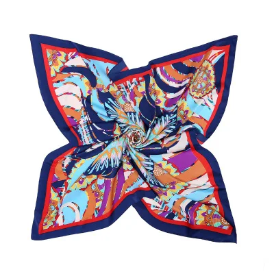 

110*1110cm New Ethnic Moire Yangko Printed Silk Scarf Large Square Scarf Muslim Scarf