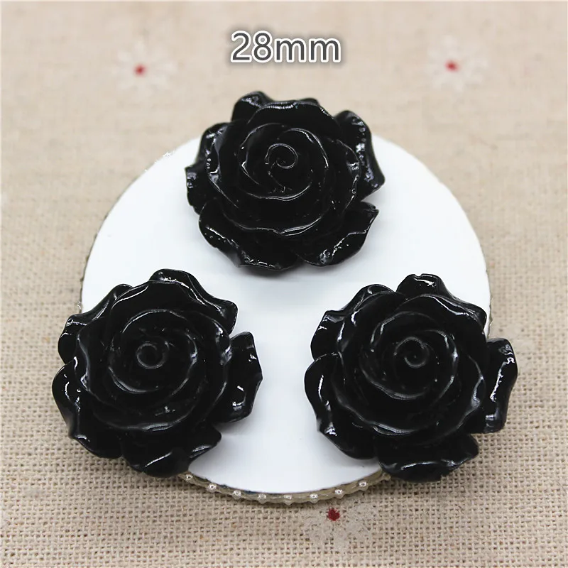 

Кабошон смола цветы 28 мм Ywbeads 10 шт