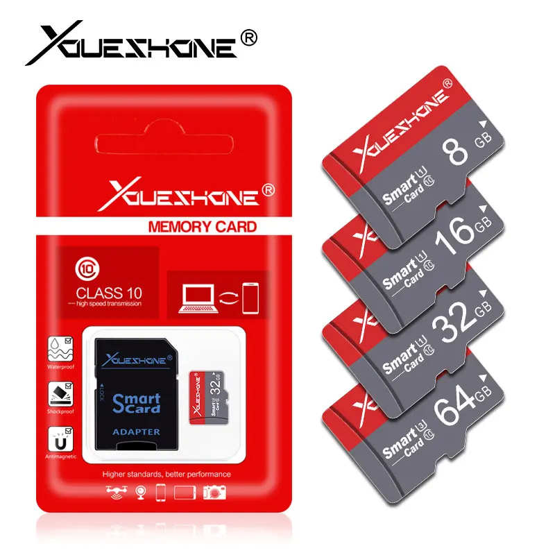 Горячая Распродажа Micro SD карты памяти 64 ГБ 32 ГБ TF карты лучшее качество 16 ГБ картао де memoria 8 ГБ class10 ручка MicroSD диск памяти
