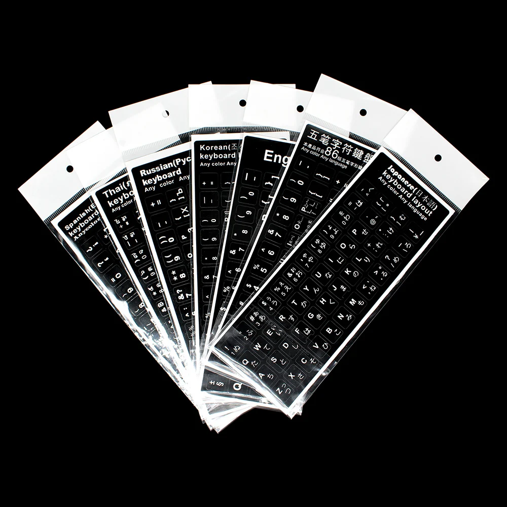 Светящаяся клейкая клавиатура наклейки для клавиатуры французского арабского