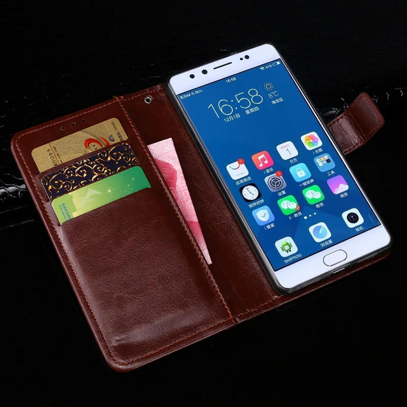 Чехол для BBK Vivo X9 / V5 Plus 5 дюймов деловой стиль флип-чехол с подставкой кожаный