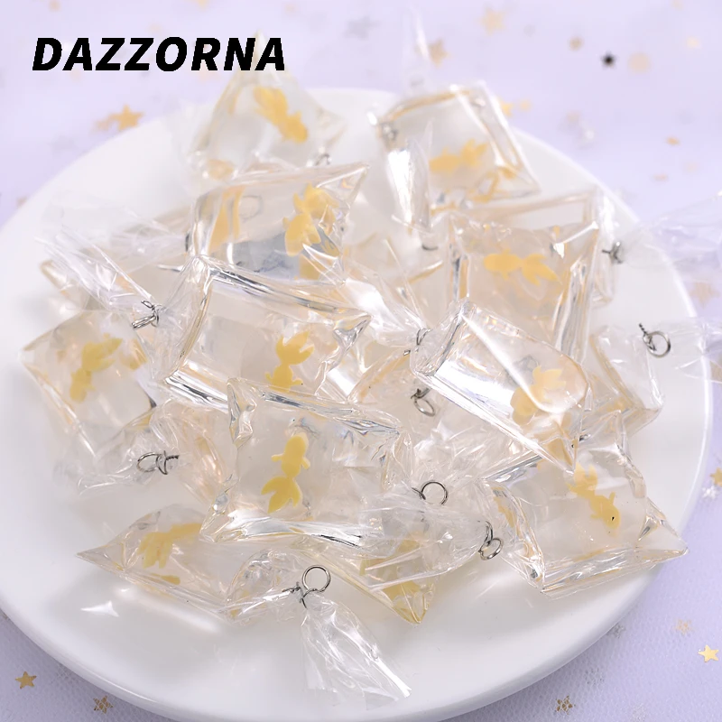 Модные Акриловые Подвески в виде золотой рыбки 3 цвета 6 цветов | Украшения и