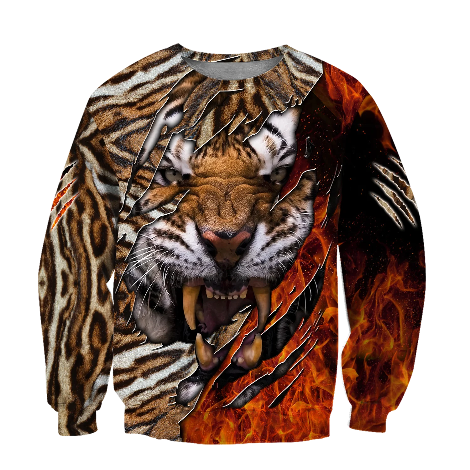 

Warrior Tiger Animal 3D All Print Size XS-7XL Hoodie Man Women Harajuku Outwear Zipper Pullover Sweatshirt Casual Unisex