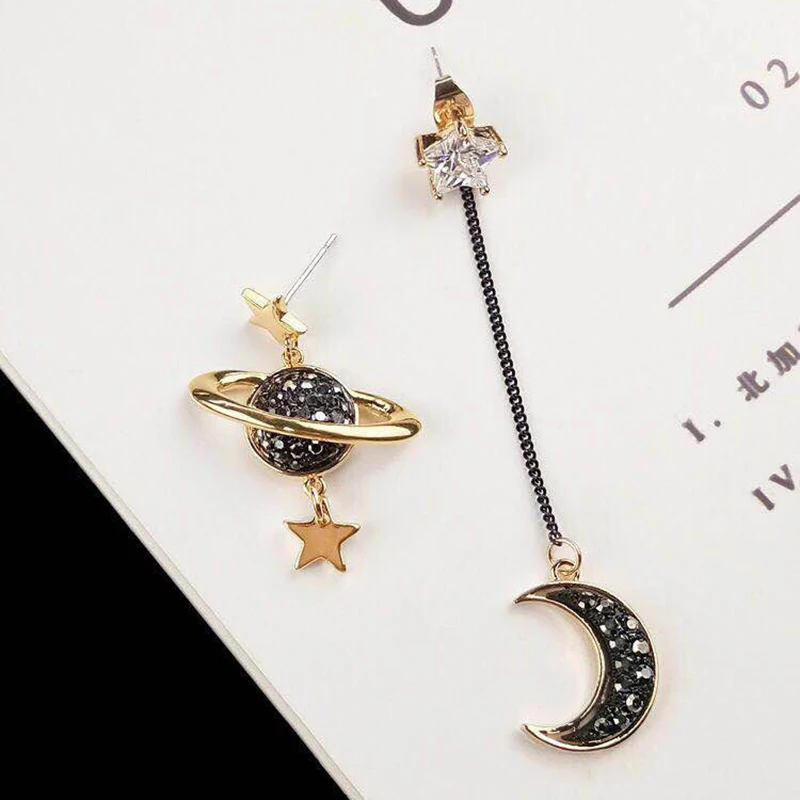 Женские серьги гвоздики в виде листьев и звезд|Серьги-подвески| |