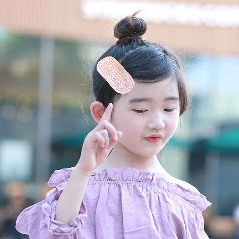 

Cute Girls Kids Wool Knitted Braided Hairpins Hair Clips Barrettes Autumn Winter Solid Color Oval Hair Accessories New Headwear