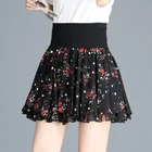 Женская юбка с высокой талией, летняя эластичная юбка-зонтик с цветочным принтом, 5 цветов, 2021