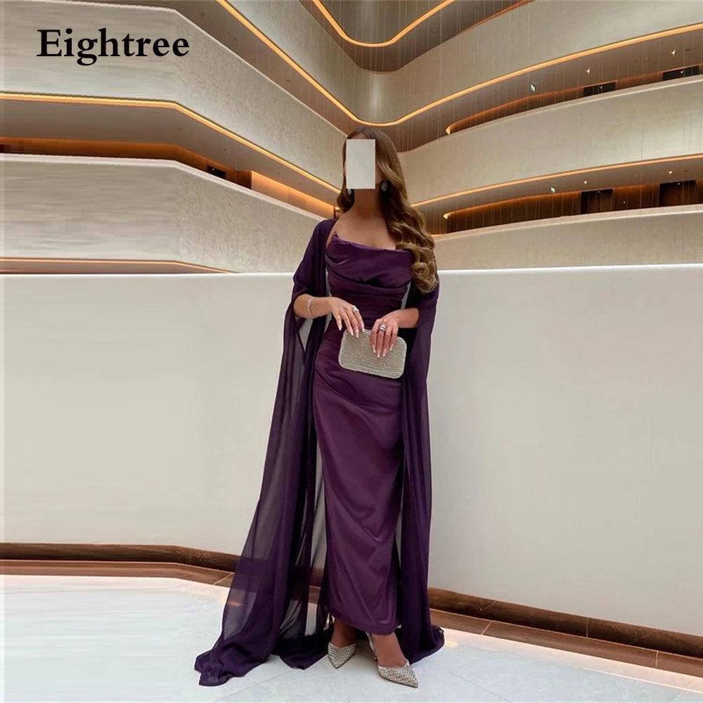 

Eightree Black Long Strapless Evening Party Dresses Strapless Sleeveless Cloak Simple Formal Night Prom Gowns Dress Vestidos