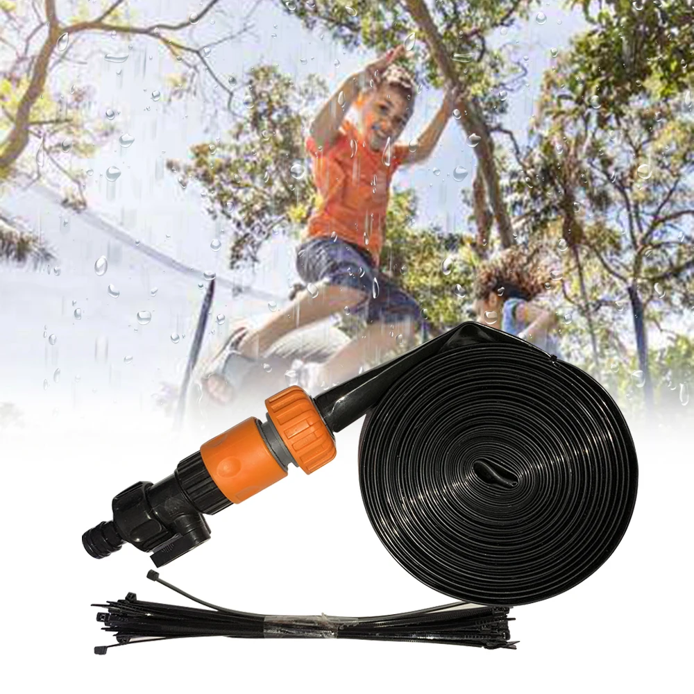 

Trampoline Sprinkler Summer Water Sprinkler Outdoor Garden Water Games Toy Sprayer Backyard Water Park Accessories Fun for Kids