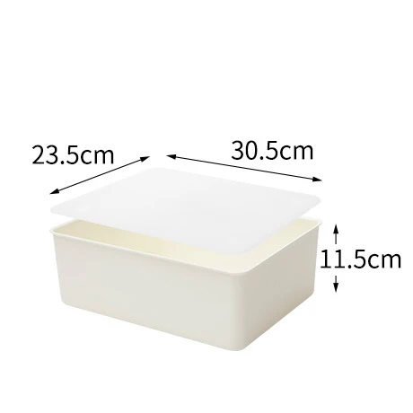 White 1 Grid Нижнее белье коробка с крышкой для хранения бытовой пластиковое нижнее белье Носки Бюстгальтер Органайзер Домашний шкаф Органайзер пыленепроницаемый - Цвет: White 1 Grid