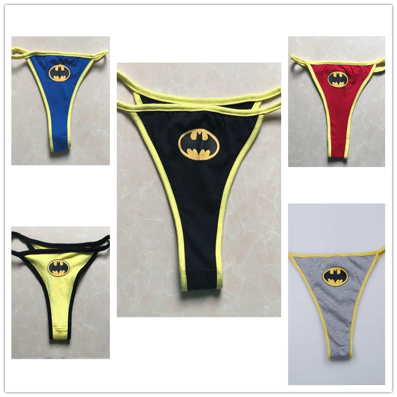 

Hot Sexy Cute Women's Superhero Multicolor Options G-string Cartoon Underwear Panties Lingerie